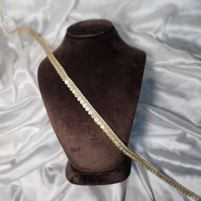 Premium Zari Lace Border with Sequins Lace Border