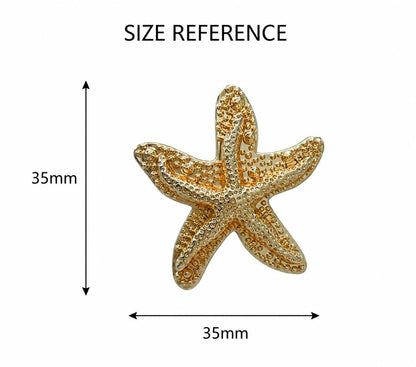 Starfish Metal Buttons for Dresses, Cardigans & more