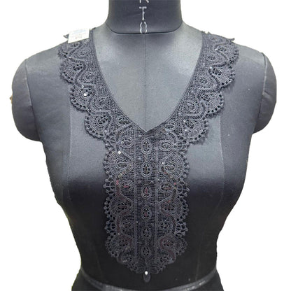 Cotton Neck Patch with Sequins work