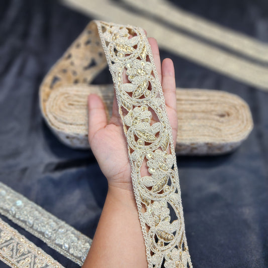 Rose Gold designer Zari lace