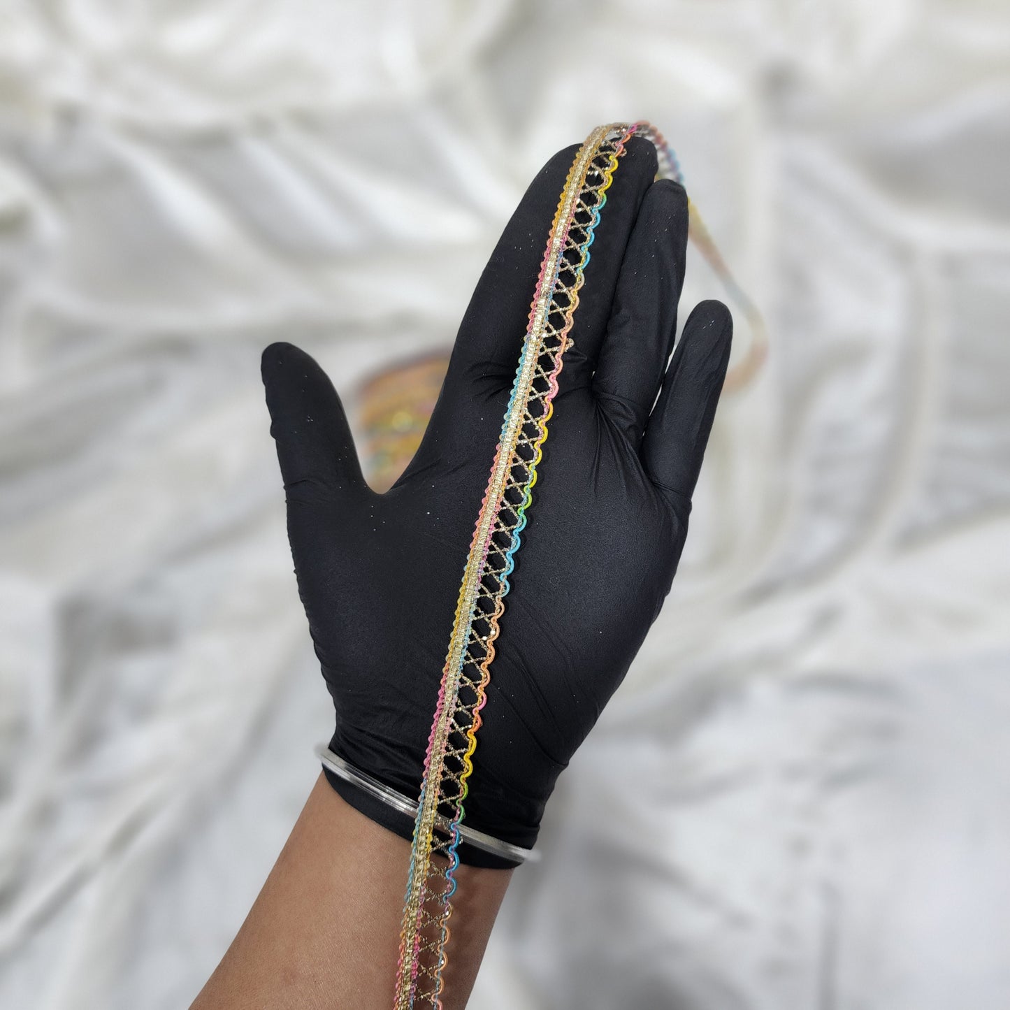 Multicolor Zari Lace