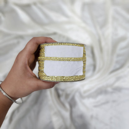 Yellow Gold Color Zari Lace