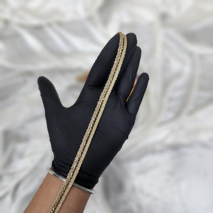 Pearl Matte Color Fancy Zari Lace