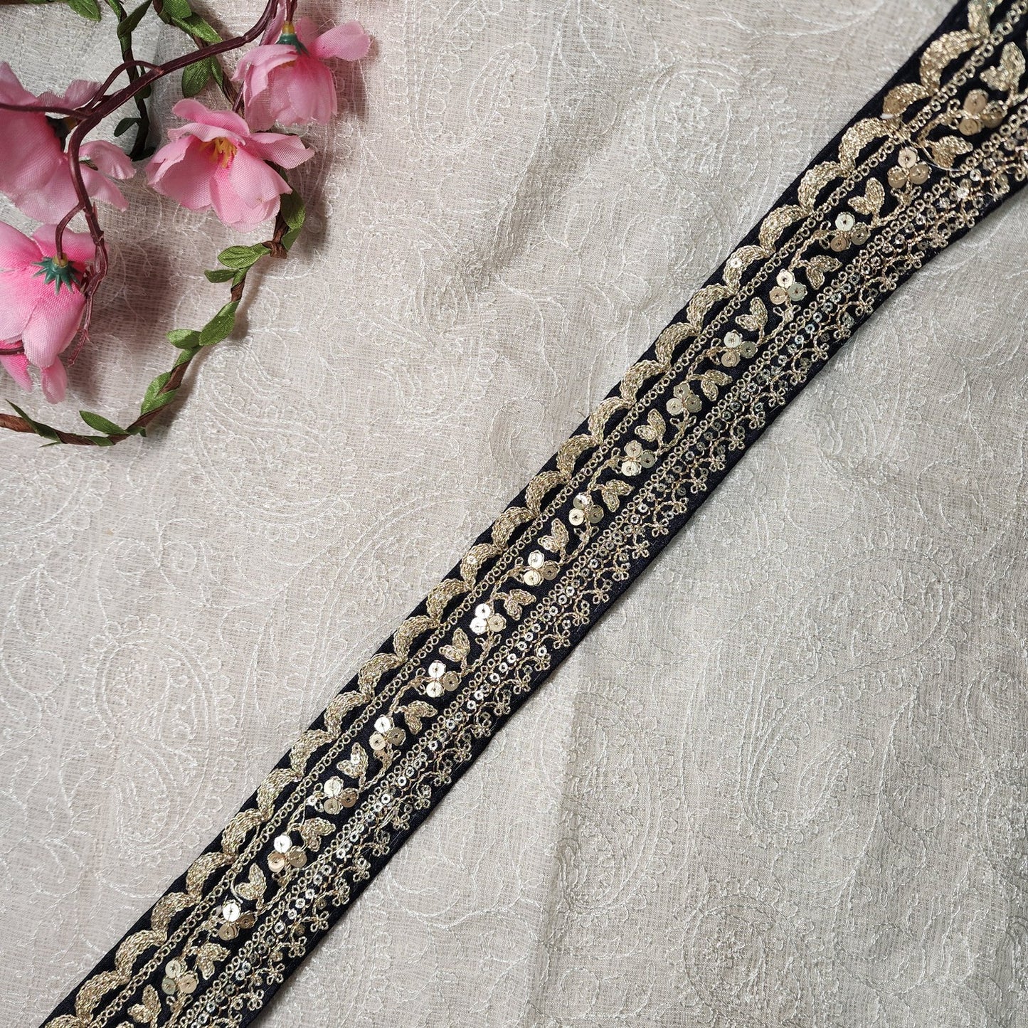 Golden Zari work Lace