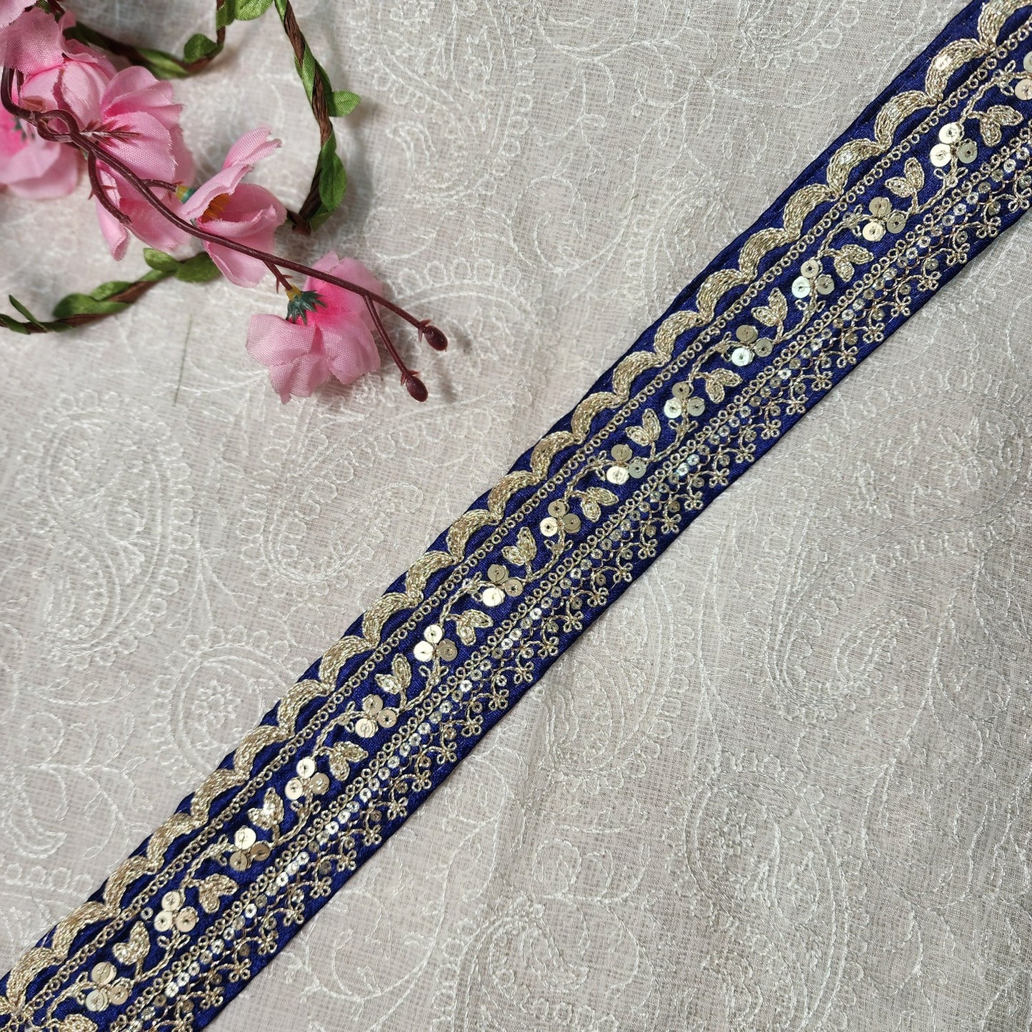 Golden Zari work Lace