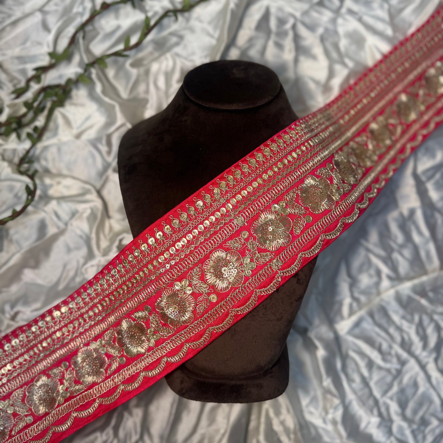 Golden Zari work Designer Lace
