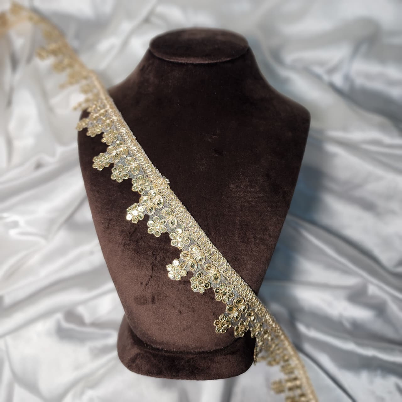 Designer Floral Pattern Sequin Zari Lace