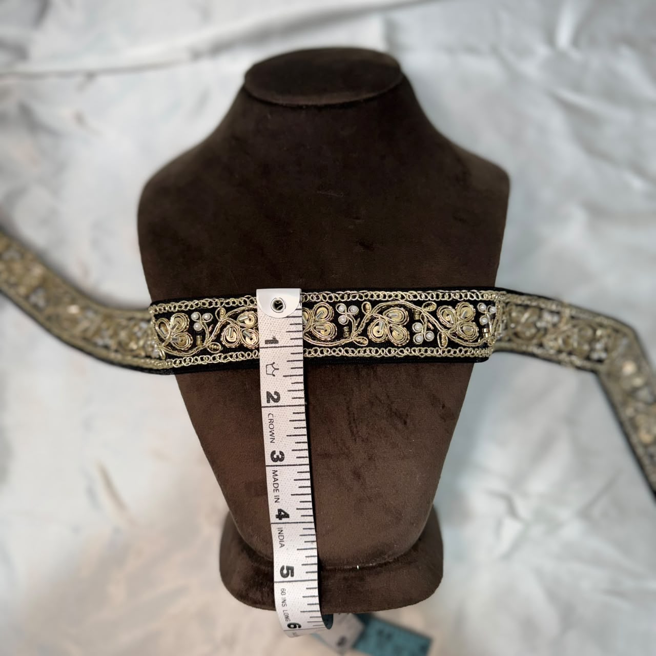 Royal Floral Gold Embroidery Lace Border
