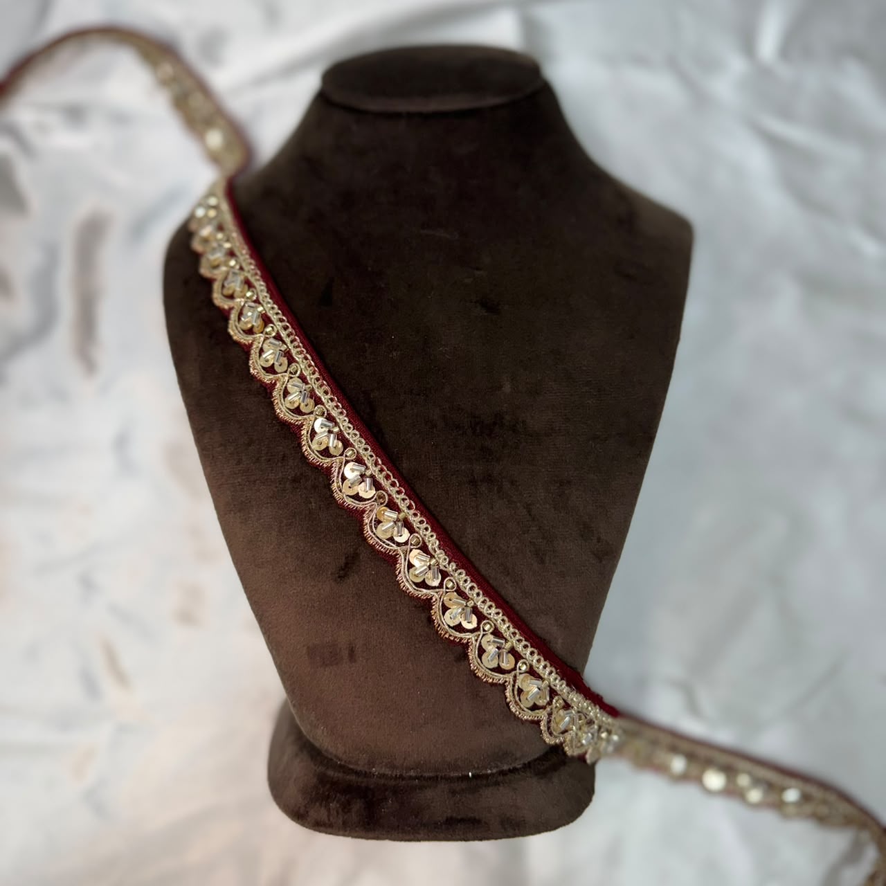 Designer Gold Zari Cutwork Lace Trim