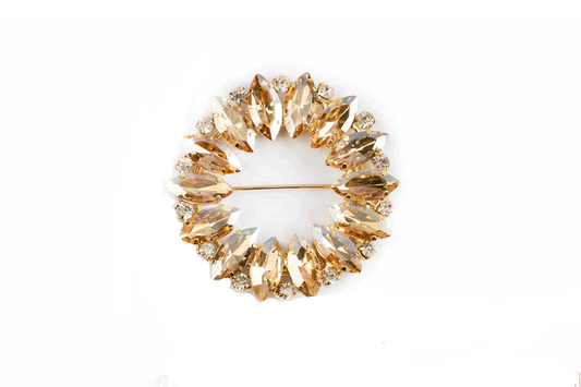 Premium Metal Buckle with Stone Embellishment