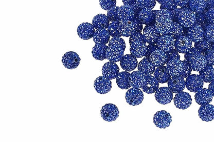 Fancy Round Zircon Ball Buttons (20 Pieces)