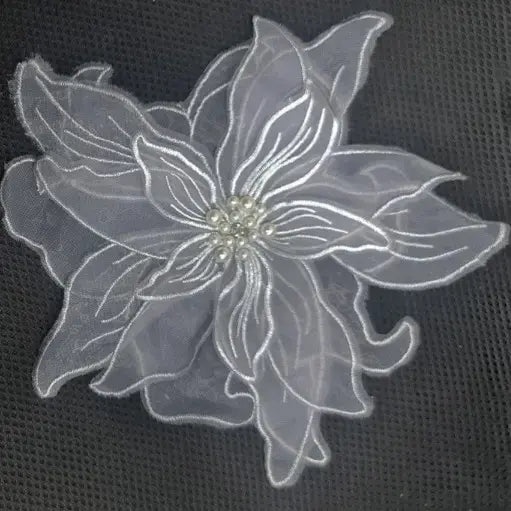 Organza 3D Flower Patch (1 piece)
