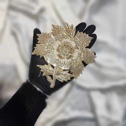 Sequins work Hand Embroidery Patch